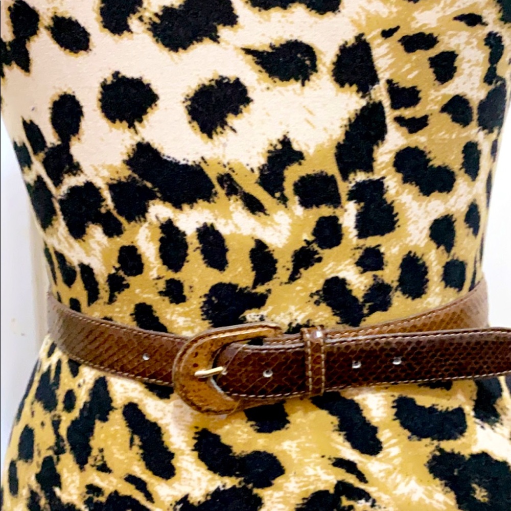 medium genuine snake skin belt